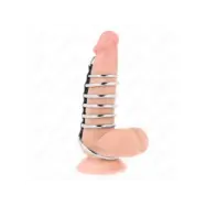 Kink 7 Metal Penis Rings 3.2 Cm To 5 Cm Connected By Leather