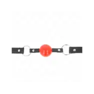 Kink Ball 4 Cm Gag With Lock Red Ball Black Strap 60 X 2 Cm
