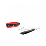 Kink Basic Model Collar With Leash 65 Cm Model 3 Red 53 X 5 Cm
