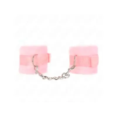 Kink Beginner Fur Hand Cuffs Pink 30 X 7 Cm