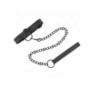Kink Collar With Dark Leash 65 Cm Adjustable 37-54 Cm X 3 Cm