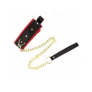 Kink Collar With Plain Fabric Leash Adjustable 33-48 Cm X 5.7 Cm