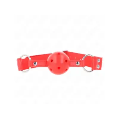 Kink Complete Red Hollow Hard Ball Gag 62 X 2 Cm
