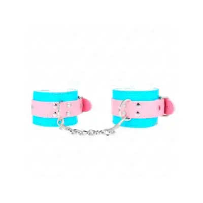 Kink Cute Wrist Restraints Blue / Pink Adjustable 16-28 Cm X 5 Cm