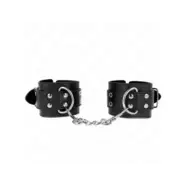 Kink Double Buckle Wrist Restraints Black Adjustable 19-26 Cm