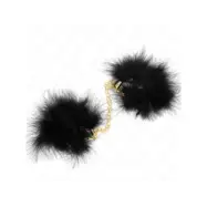 Kink Feather Hand Cuffs With Gold Chain Model 0