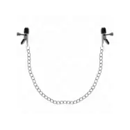 Kink Flat Chain Nipple Clamps Silver 34 Cm