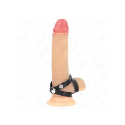 Kink Leather Penis Ring With Pressure Closure 39 X 1 Cm
