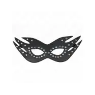 Kink Leatherette Mask With Rivets Model 3 26 X 9.5 Cm