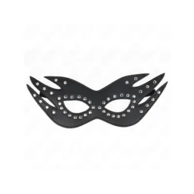 Kink Leatherette Mask With Rivets Model 3 26 X 9.5 Cm