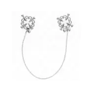 Kink Metal Flower Nipple Clamps With Chain