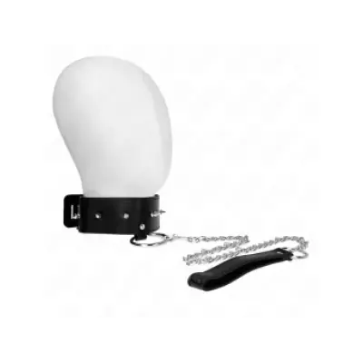 Kink Necklace 65 Cm With Leash With Silver Studs Model 2 Adjustable 36-43 Cm X 5 Cm