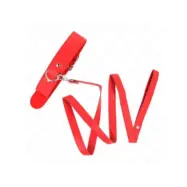 Kink Necklace With Belt 116 Cm Rojo Strap Adjustable 32-50 Cm X 8 Cm