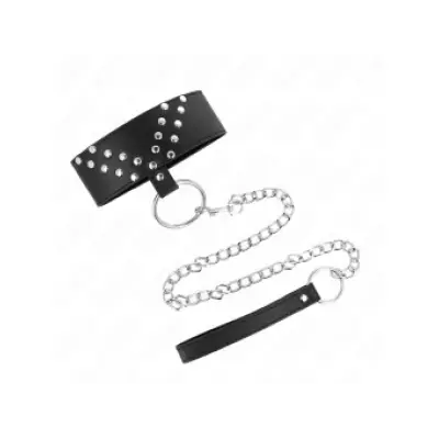 Kink Necklace With Belt 65 Cm With V Rivet Adjustable 36-43 Cm X 5 Cm