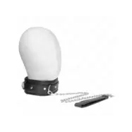 Kink Necklace With Sponge Imitation Leather Strap Model 3 Adjustable 37-54 Cm X 3 Cm