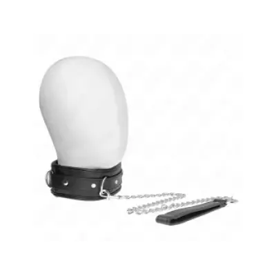 Kink Necklace With Sponge Imitation Leather Strap Model 3 Adjustable 37-54 Cm X 3 Cm