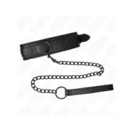 Kink Neoprene Bondage Collar Model 2 With Belt 78 Cm Adjustable 37.5 X 49.5 Cm