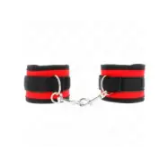 Kink Nylon Bind Hook&Loop Wrist Restraints Red-Black Model 2 Adjustable 18-35 Cm X 6 Cm