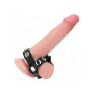 Kink Penis Ring With 3 Adjustable Ball Splitter Straps