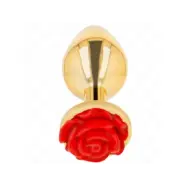 Kink  Plug Anal Gold Rose Red Size L