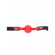 Kink Red Hollow Hard Ball 4 Cm Gag Black Strap 60 X 2 Cm Adjustable 37-52 Cm