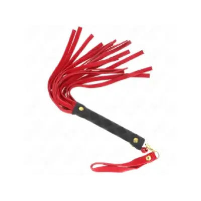Kink Red Suede Mini Whip 30 Cm