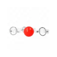 Kink Red Transparent Pvc Ball 4 Cm Gag Adjustable