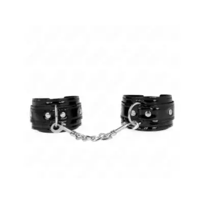 Kink Shiny Neoprene Wrist Cuffs Adjustable 17-24 Cm X 4.5 Cm