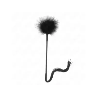 Kink Silicone Whip With Feathers For Tickle 47 Cm