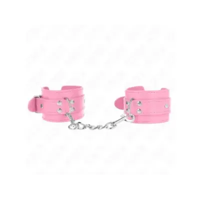 Kink Simple Wrist Restraints Pink Adjustable 20-23 Cm X 5.5 Cm