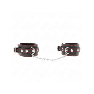 Kink Small Wrist Restraints Black With Red Lining Adjustable 14-24 Cm X 3.5 Cm