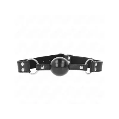 Kink Soft And Solid Ball 4 Cm Gag With Leatherette Strap 62 X 2.5 Cm Adjustable 42-58 Cm