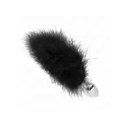 Kink Stainless Steel Anal Plug 11 X 7 Cm With Feather 11 Cm