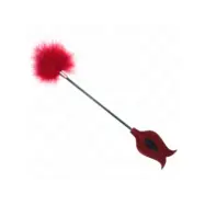 Kink Tickle Feathers With Rose-Shaped Paddle 8 Cm