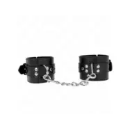 Kink Wrist Restraints Black With Black Belt Adjustable 17-28 Cm X 6 Cm