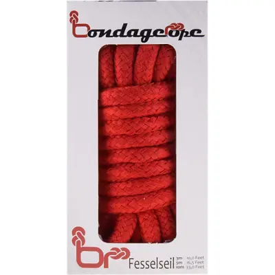 MVW: Bondage Rope, röd, 3m