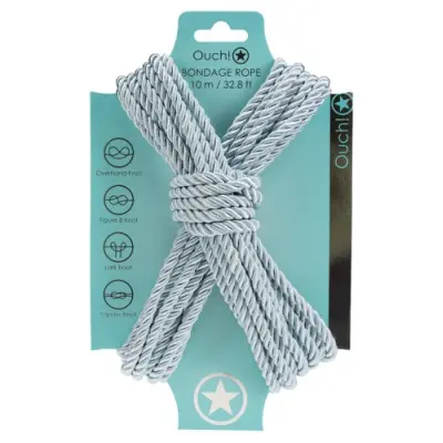 Ouch! Bondage Rope 10 m - Powder Blue