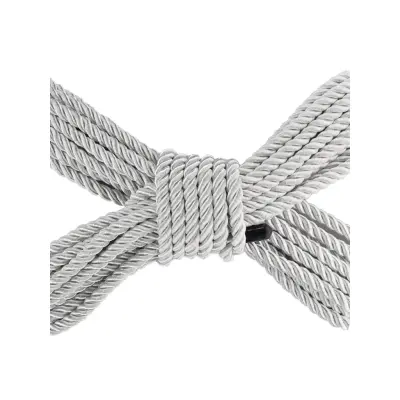 Ouch!: Polyester Bondage Rope, 10m, silver