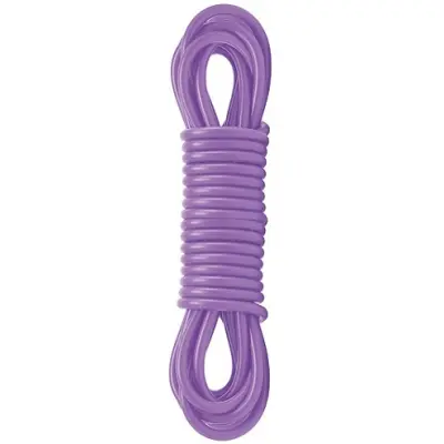 Pipedream Fetish Fantasy: Bondage Rope & Mask, 6m, lila