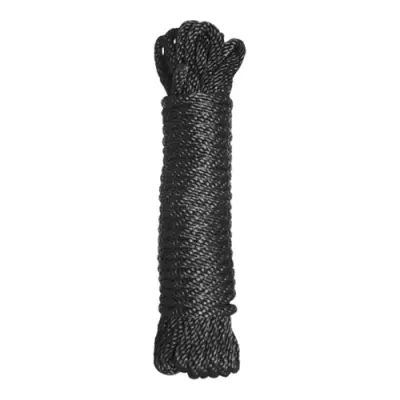 Premium Black Nylon Bondage Rope - 7,5 m