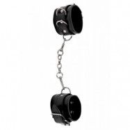 Premium Bonded Leather Cuffs Black