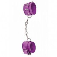 Premium Bonded Leather Cuffs Purple