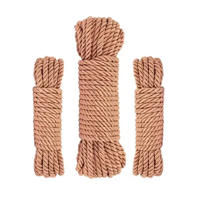 Rosy Gold Rope Set Luxury Bondage Ropes