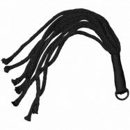 Sex & Mischief Shadow Rep Flogger 50,5 cm - Black