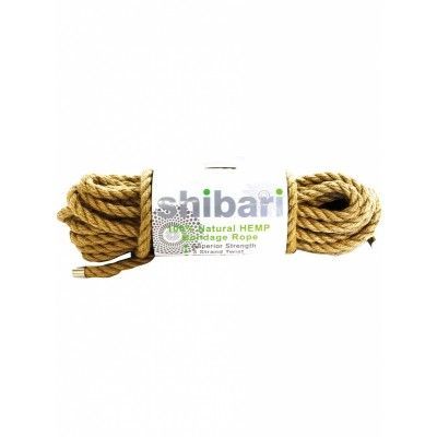 Shibari: 100% Natural Hemp Bondage Rope, 10m