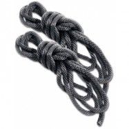 SM Black silky rope 2p