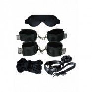 SOFT BOND MEGA HANDCUFFS SET BLACK