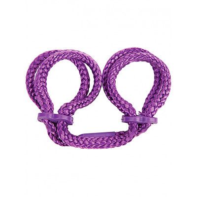 Topco: Japanese Silk Love Rope Wrist Cuffs, lila