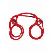 Wrist or Ankle Cotton Cuffs Red