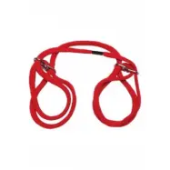 Wrist or Ankle Cotton Cuffs Red